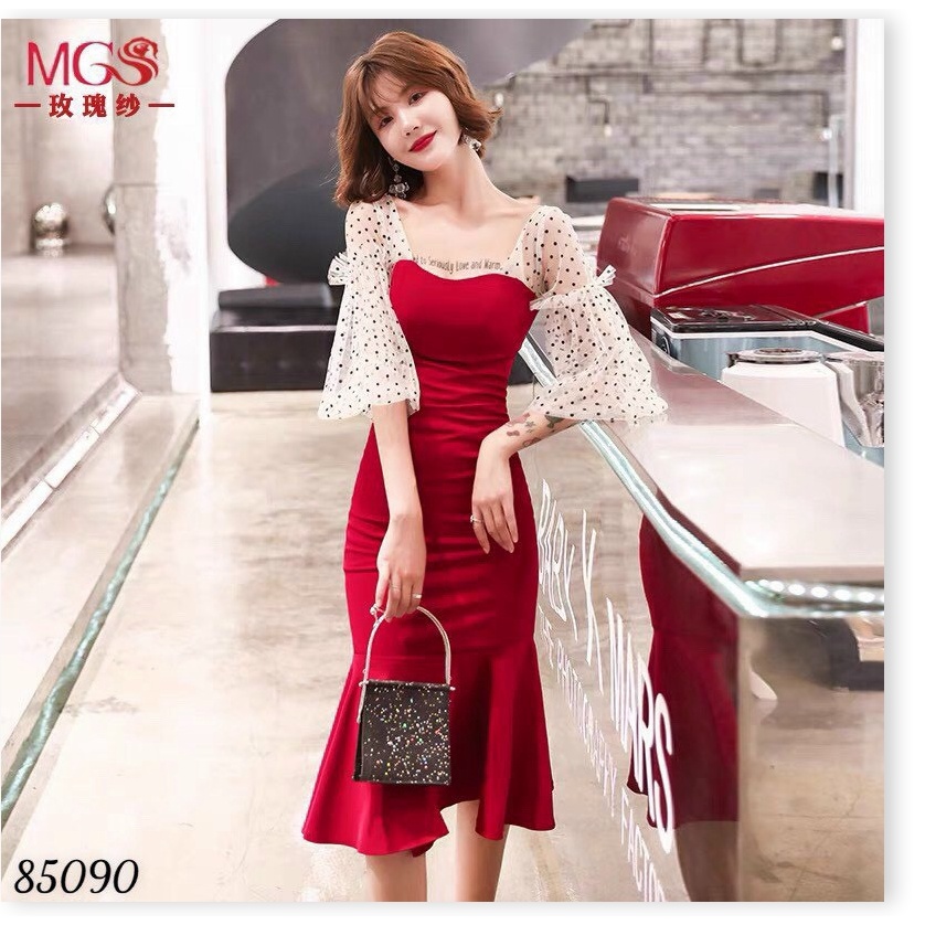 Đầm UMI đuôi cá phối lứa tôn dáng siêu sang cho các chị em KME FASHION