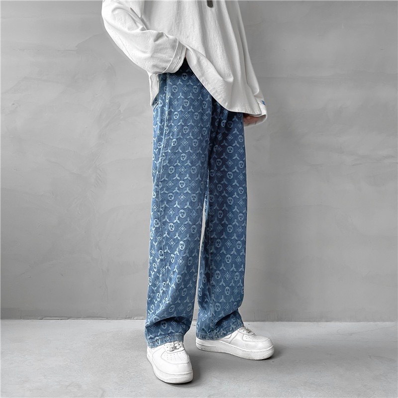 Quần Jean Baggy ống suông, rộng nam Guci Phong Cách Hàn Quốc | BigBuy360 - bigbuy360.vn