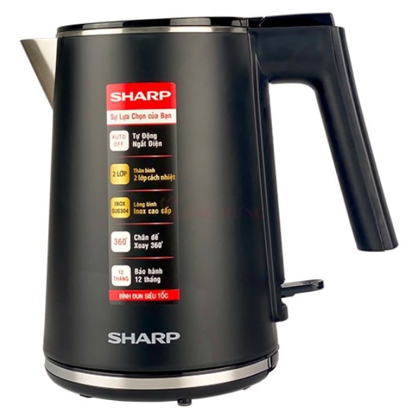 Bình đun siêu tốc 2 lớp SHARP 1.0lít EKJ-10DVPS