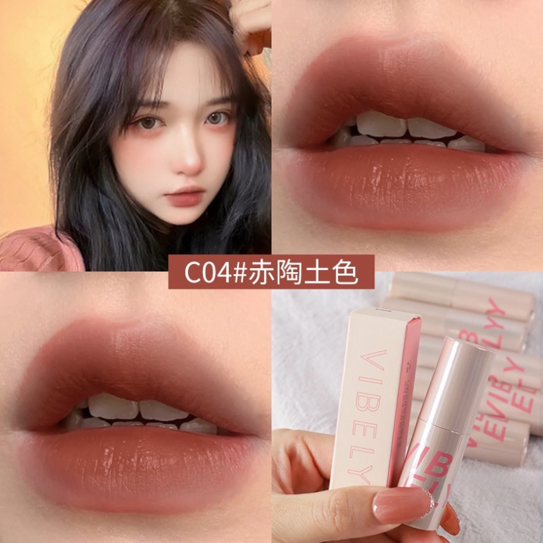 Son velvet son kem lì gấu dâu HERORANGE mềm mịn lâu trôi son nội địa trung ILY