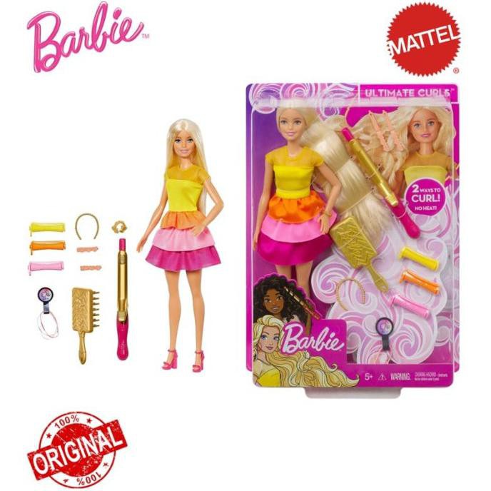 Búp Bê Barbie Tóc Xoăn Tự Làm Dễ Thương
