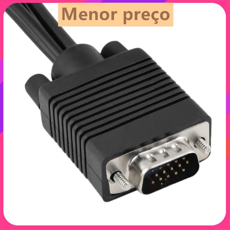 Đầu ra VGA to Video TV S-Video AV mới và Bộ chuyển đổi cáp 3 RCA Female Converter