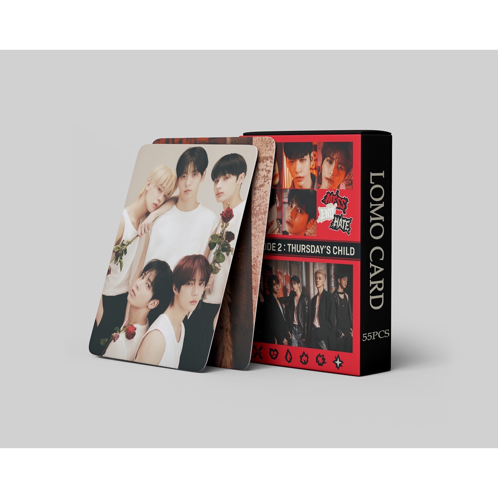 Hộp 55 Thẻ Hình Nhóm Nhạc Kpop TXT 2 Tỉ Lệ Thứ Năm