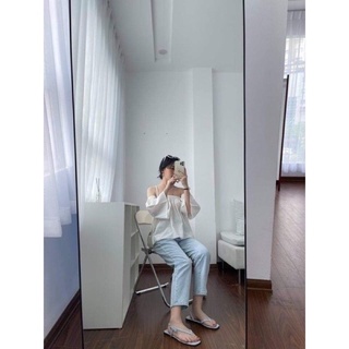 Quần jeans xanh form bé evis