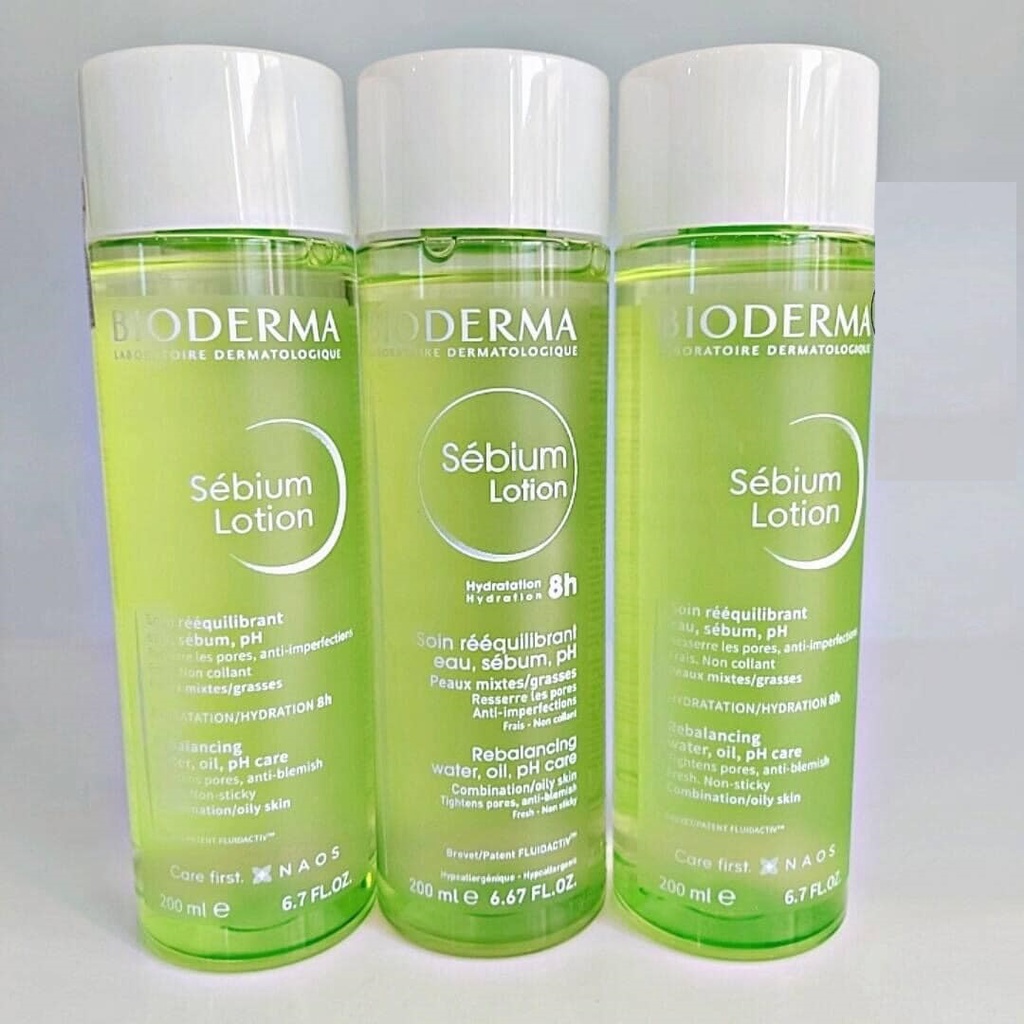 Dung dịch cân bằng Bioderma Sébium Lotion 200ml cho da hỗn hợp và da dầu