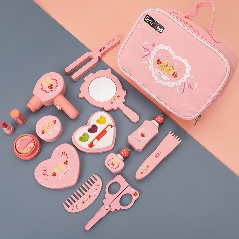 Set Phụ Kiện Trang Điểm Bằng Gỗ Cho Bé Yêu_Đồ Chơi Gỗ Cao Cấp