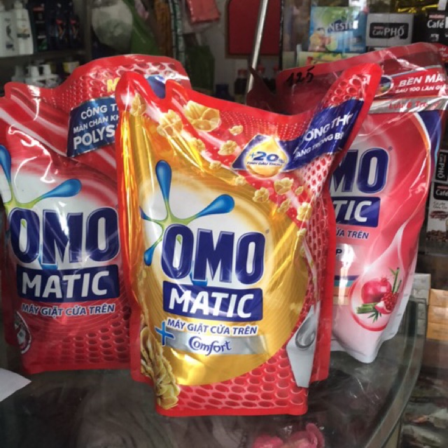 Nước giặt OMO Matic Comfor, lựu tre2,3kg, loại omo matic 2,7kg cho máy giặt cửa trên