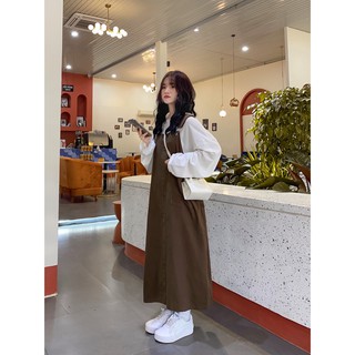 YẾM VÁY DÀI KAKI NÂU