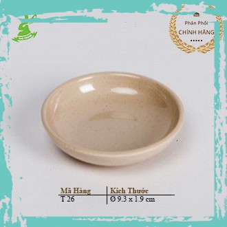 Chén Chấm Tương T26 N Màu Nâu Nhựa Melamine Cao Cấp Fataco Việt Nam - Chính Hãng