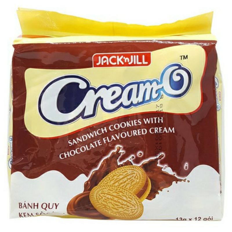 Bánh quy cream o nhân socola 12 gói xg