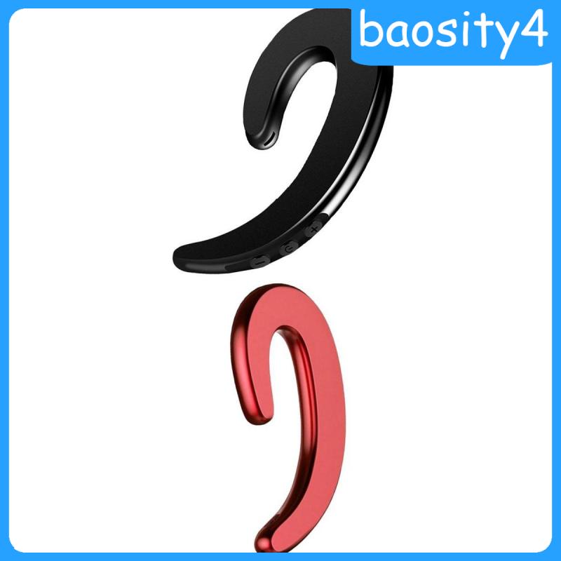 [baosity4]2 Pieces Bone Conduction Earphone Wireless Bluetooth Headphone for Phone