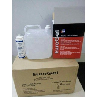 Gel triệt lông, gel lạnh triệt lông spa, Gel siêu âm màu trắng 5 lít (tặng kèm chai chiết)