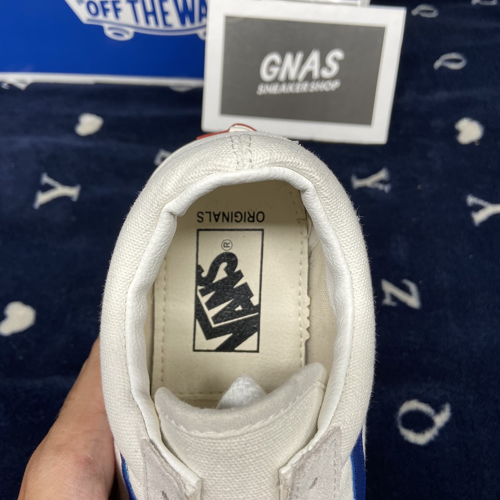 Giày thể thao nam nữ đẹp giá rẻ, giày trắng xanh biển