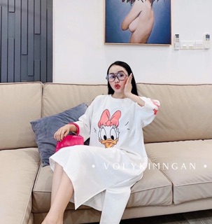 ĐẦM THUN IN FORM RỘNG (KÈM HÌNH THẬT)