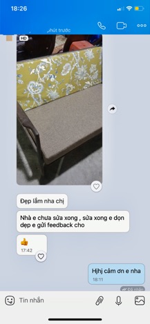 May đệm ghế salon gỗ