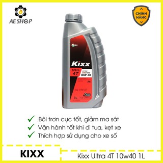 Dầu Kixx Ultra 10w40 Cho Xe Số 100% Tổng Hợp [Chính Hãng]