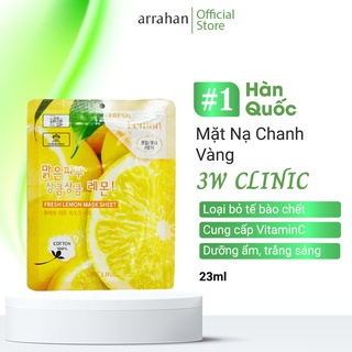 Mặt Nạ Chanh Vàng Dưỡng Da 3W CLINIC Fresh Lemon Mask Sheet 23ml 3W018