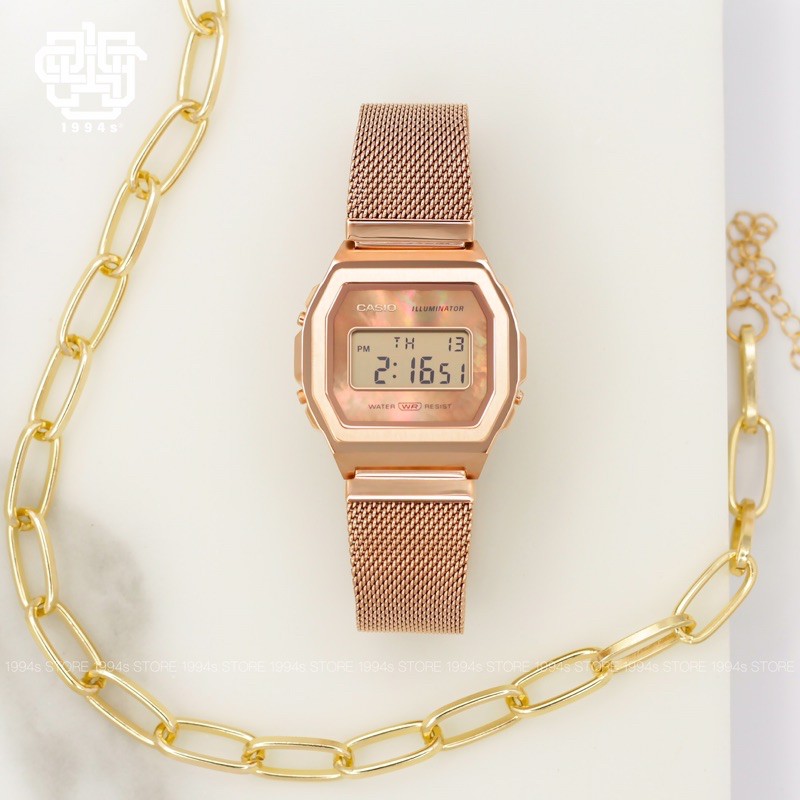 Đồng hồ Nam/Nữ Dây thép CASIO A1000MPG-9EF CHÍNH HÃNG 38mm