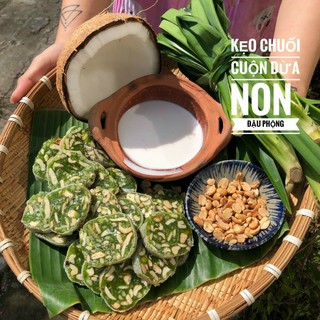 Kẹo chuối dừa non lá dứa 500gr