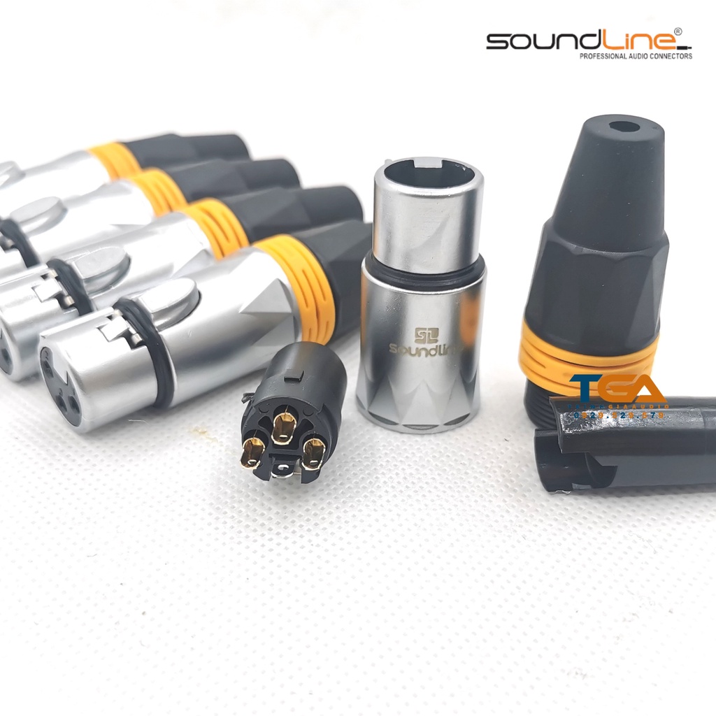 Jack rắc canon, xlr hàn dây, cắm microphone, chân đồng. mạ chrome sáng đẹp