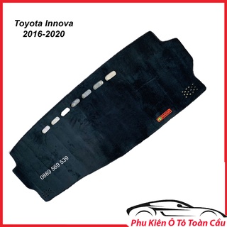 Thảm taplo toyota innova đời xe dưới 2016, 2016-2022, thảm taplo nhung chống nắng chống trượt