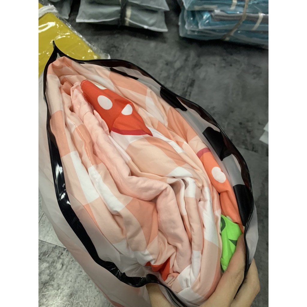 Bộ Ga Gối Chăn Hè Cotton Đũi Viền Bèo Mẫu Mới 2022, Có Ảnh Thật