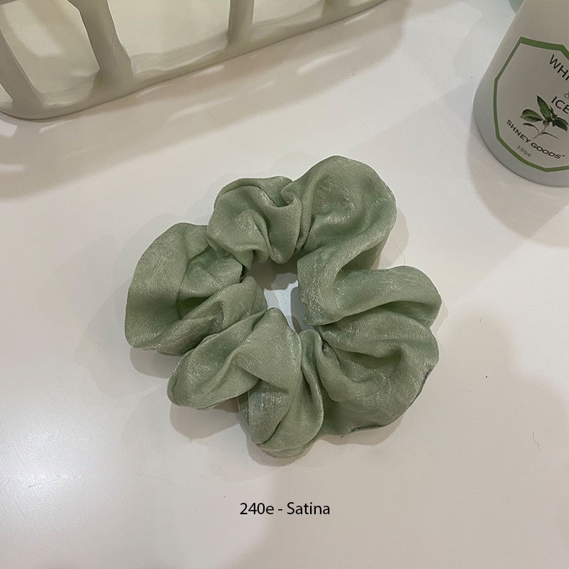 (0240) Scunchies Và Băng Đô Tone Xanh Lá Năng Động Xu Hướng