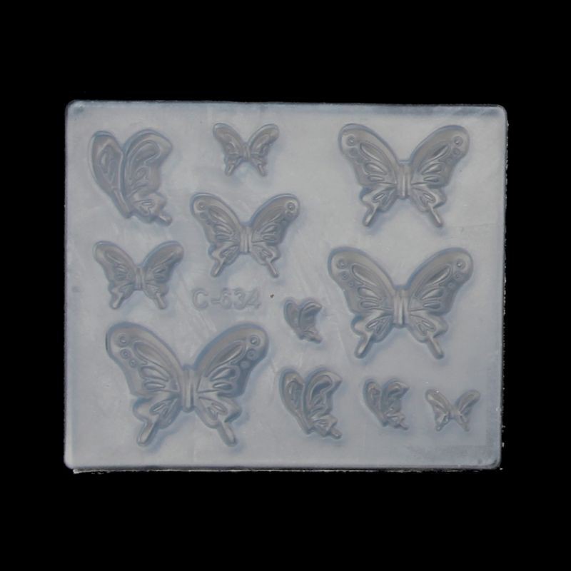 Khuôn Silicone Hình Bướm Làm Trang Sức