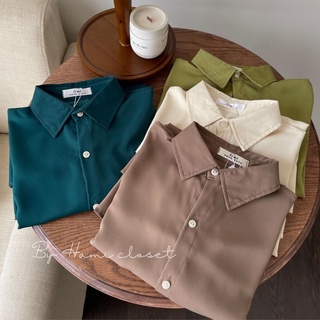 áo sơ mi lụa dây eo 1120