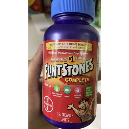 Kẹo bổ vitamin cho bé Flintstones Complete 150 viên nhai - chewable tablets 150 - Hãng mỹ date 23