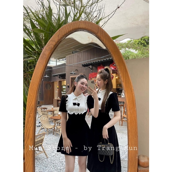 [ 𝐅𝐑𝐄𝐄 𝐒𝐇𝐈𝐏 ] SIÊU PHẨM VÁY NHUNG PHỐI BÈO TK SIÊU HÓT ĐÂYẠ