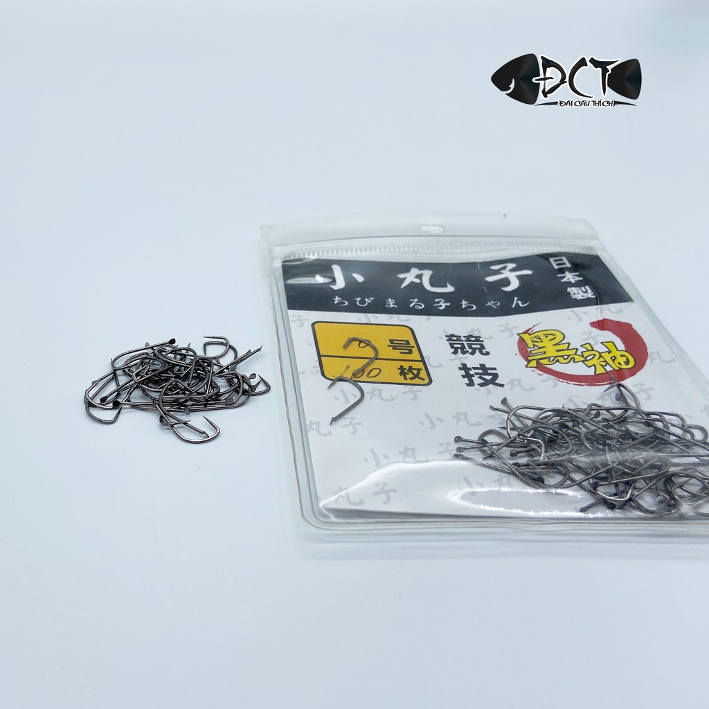 Lưỡi Câu Cá Rô Phi - Lưỡi Đen Túi 100 Chiếc - Đài Câu Thích