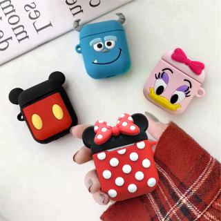 Luxury Silicone Cover For The AirPod 1 2 Charging Box Cartoon Mickey Style Shockproof Protection Soft Case