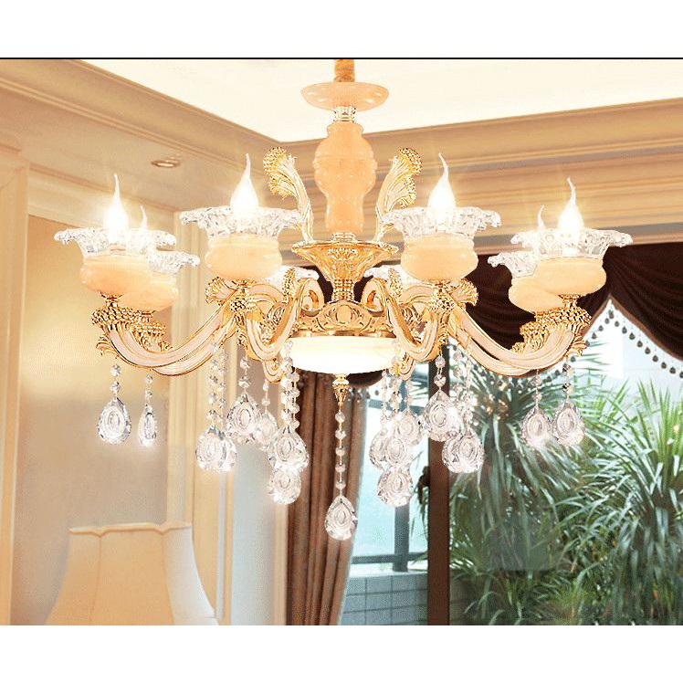 Đèn chùm MONSKY DASING ánh sáng hiện đại - kèm bóng Led nến chuyên dụng