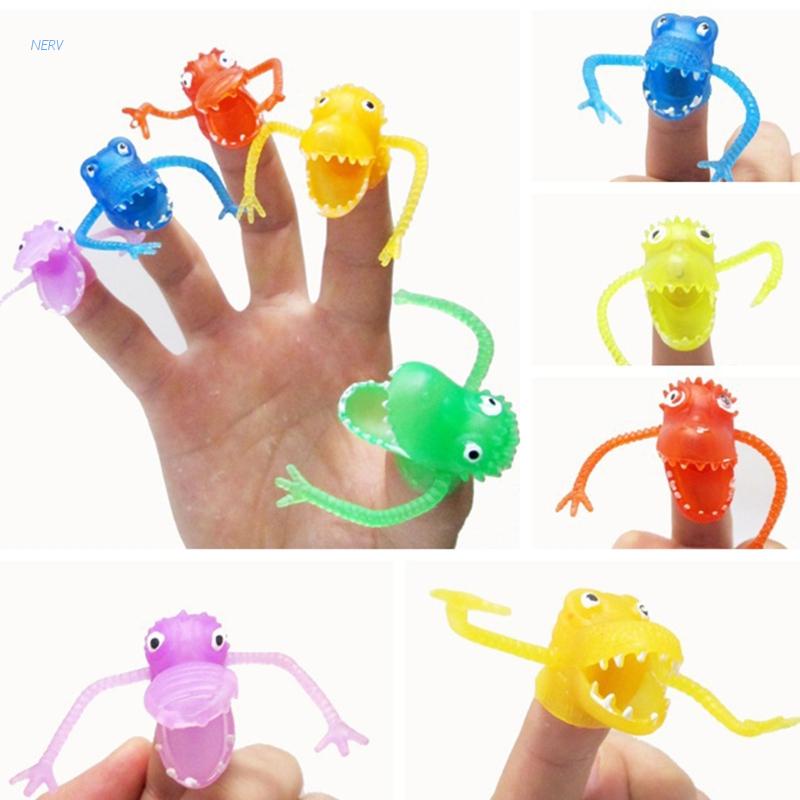 Đồ Chơi Con Rối Ngón Tay Hình Khủng Long Cho Bé