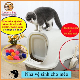 Cato123 ButBut Nhà Vệ Sinh Cho Mèo Có Nắp Siêu Dễ Thương (Hàng nội địa).