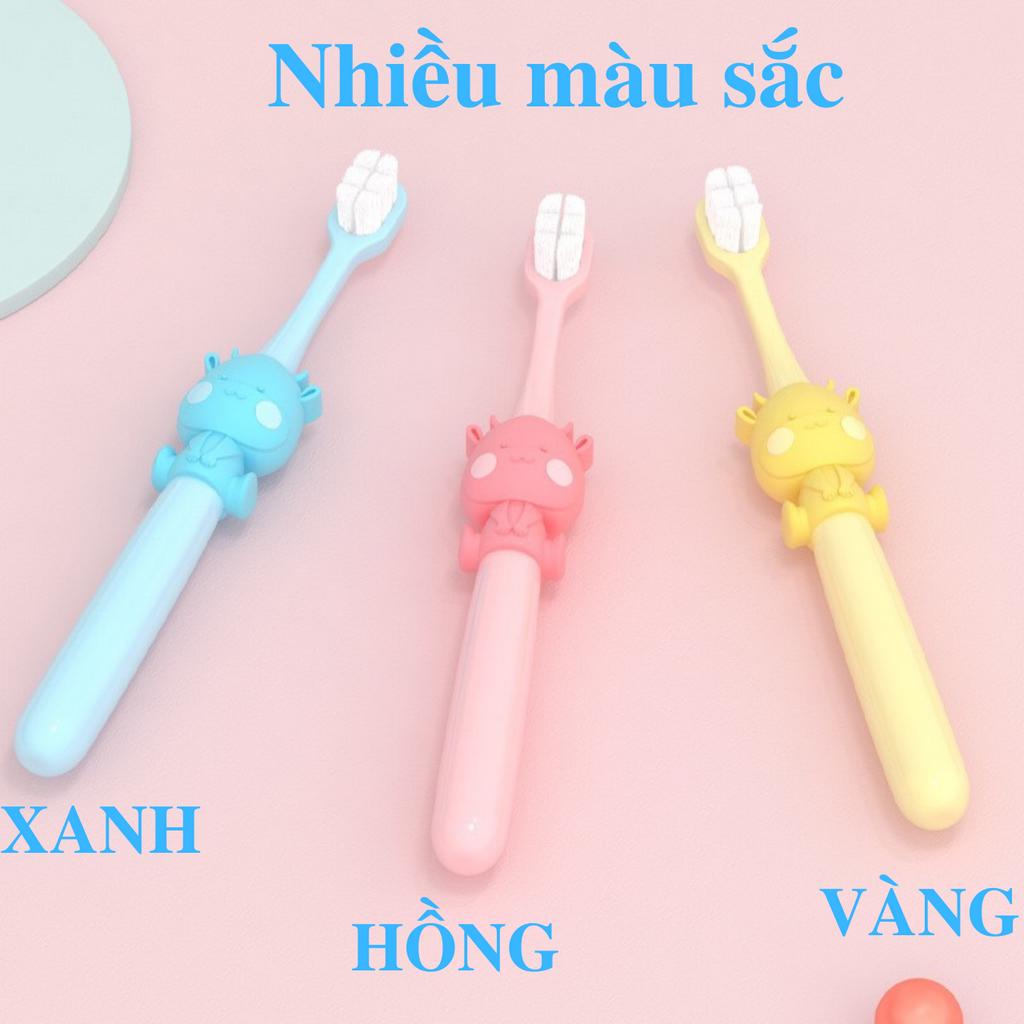Bàn chải đánh răng cho bé từ 3 tuổi trở lên, bàn chải với hình trâu dễ thương, lông tơ mềm mại