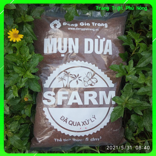 Mụn Dừa ( Mùn Dừa) Sfarm Đặng Gia Trang Đã Qua Xử Lý - Gói 5dm3 ~ 1kg2