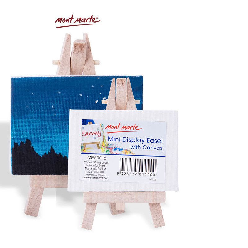 KHUNG VẼ CANVAS KÈM GIÁ GỖ MONT MARTE - MINI DISPLAY EASEL WITH CANVAS