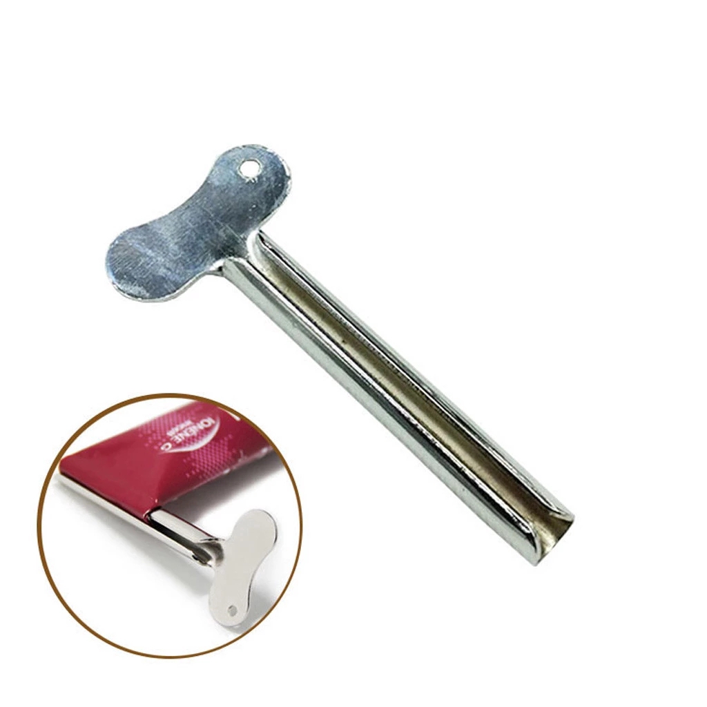 Dụng cụ ép kem đánh răng hình chìa khóa bằng thép không gỉ