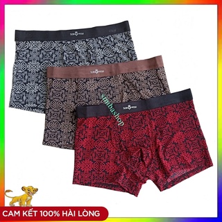 quần sịp đùi nam thun lạnh họa tiết đẹp sunwish (combo 3). quần sịp đùi nam cao cấp
