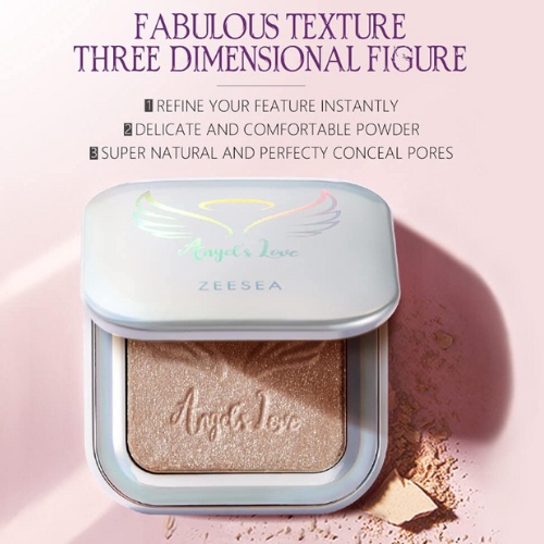 Phấn Phủ Kiềm Dầu Hỗ Trợ Bắt Sáng Zeesea Highlight Pressed Powder [ Nội Địa Trung ]