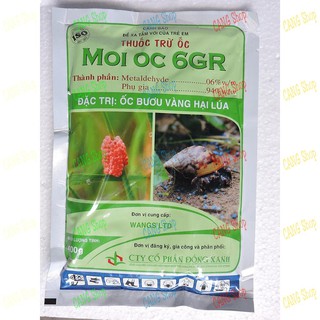 Trừ ốc moi oc 6gr - trị ốc bưu vàng hại lúa và các loại ốc sên, bà chằn hại hoa kiểng, rau màu, phong lan
