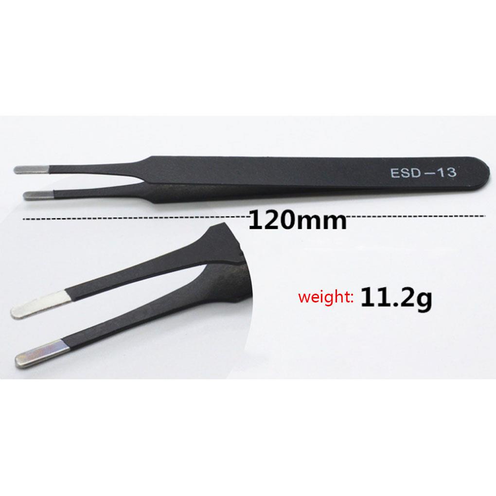 Set 6 Nhíp Nhổ Lông Mày / Lông Mi Bằng Thép Không Gỉ Chống Tĩnh Điện