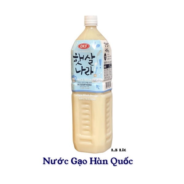 Thùng 12 chai nước gạo Hàn Quốc OKF 1,5L