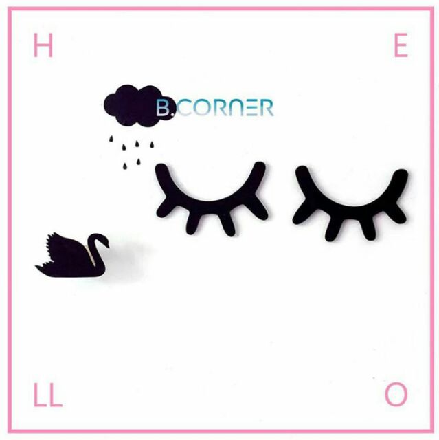 Set Mắt Nhắm Dán Tường - KHUNG1002