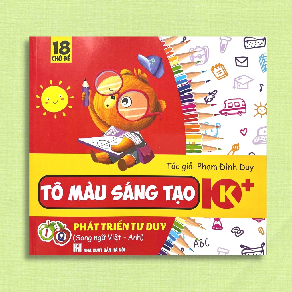 Sách - Tô Màu Sáng Tạo - 18 Chủ Đề Phát Triển Tư Duy (Song Ngữ Việt - Anh)