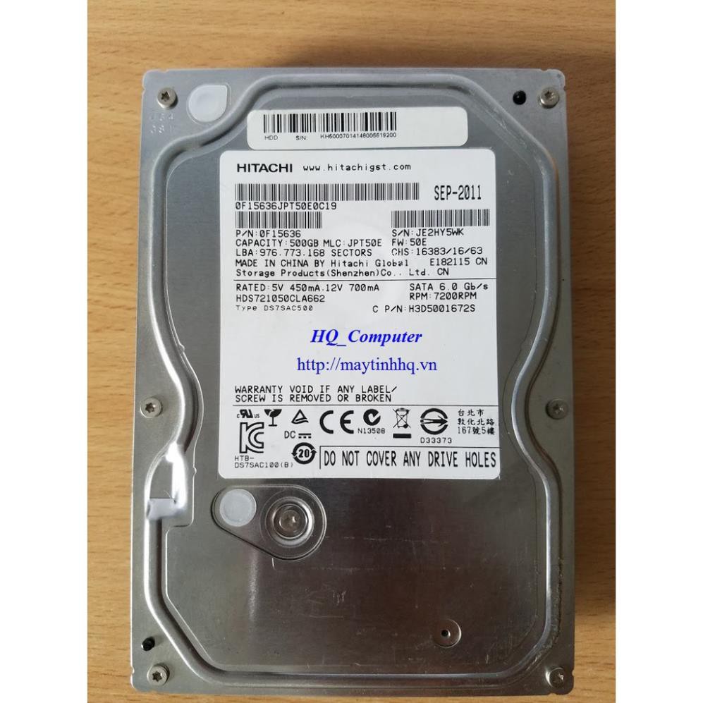 Ổ CỨNG MÁY TÍNH HDD 500GB đã cài sẵn