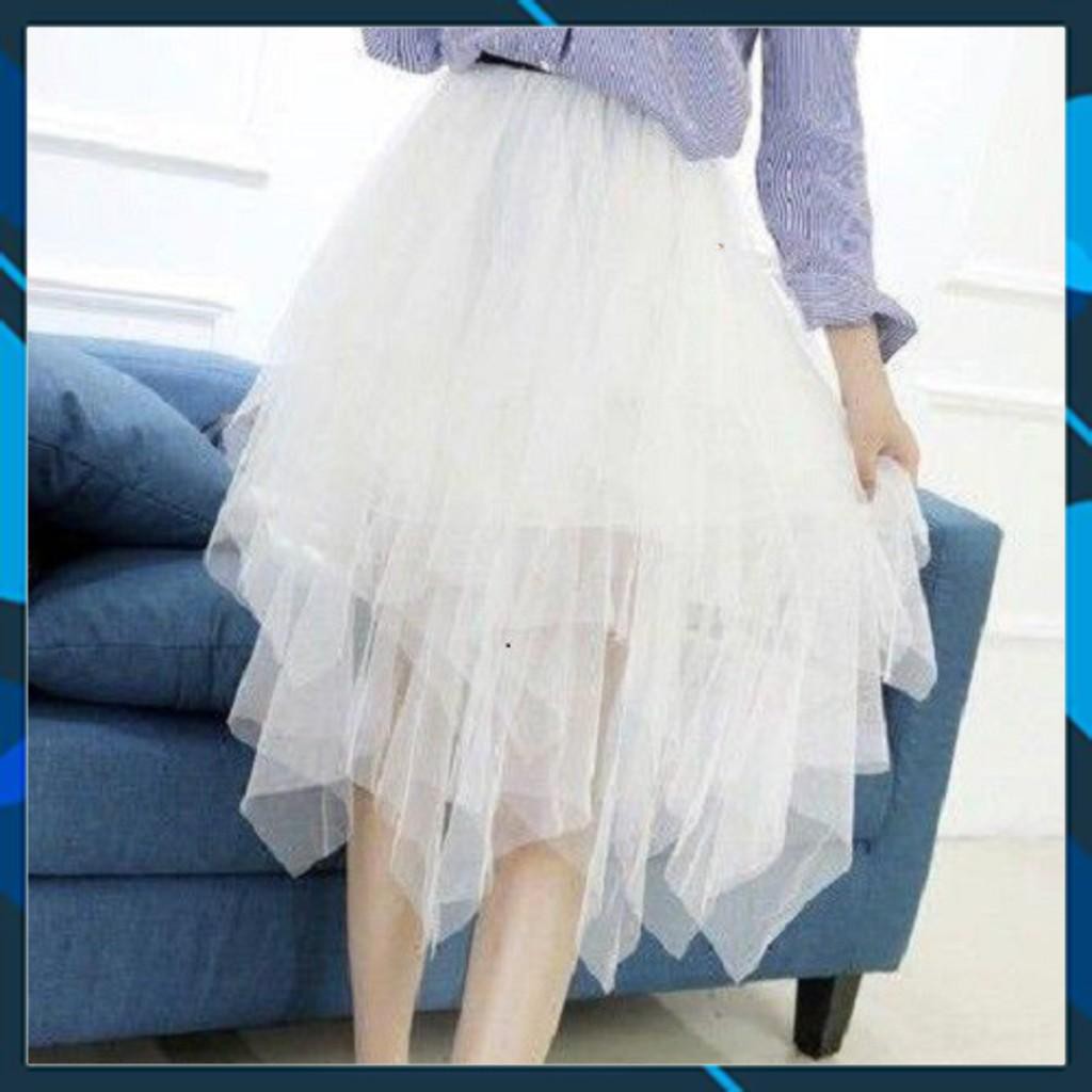 [RiniShoppu2020] 129B1 Chân váy ren công chúa tua rua cực xinh và bồng bềnh lãng mạn