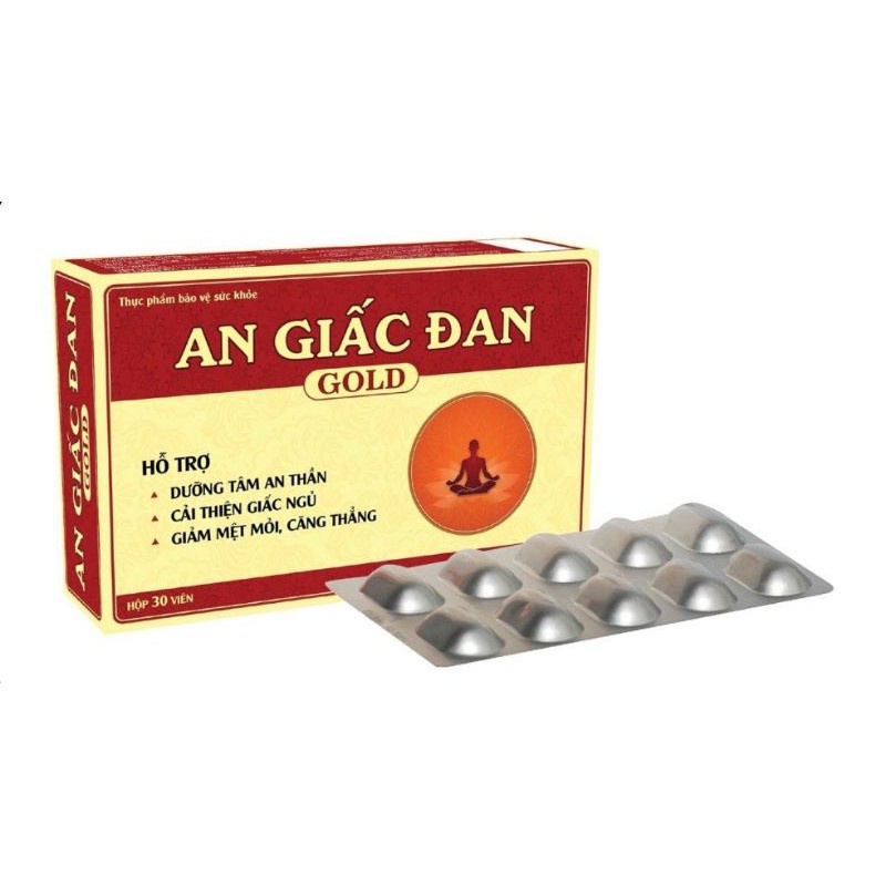 Viên Uống An Giấc Đan Gold - Cân Bằng Giấc Ngủ, Sảng Khoái Tinh Thần Giúp Các Tế Bào Thần Kinh Được Thư Giãn